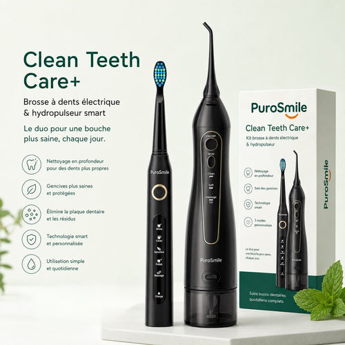 Kit Clean Teeth Care+ — brosse électrique et hydropulseur